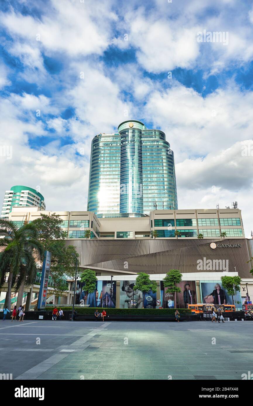 Bangkok, THAILAND - CIRCA JUNI 2015: Blick auf das InterContinental Hotel in Bangkok. Stockfoto