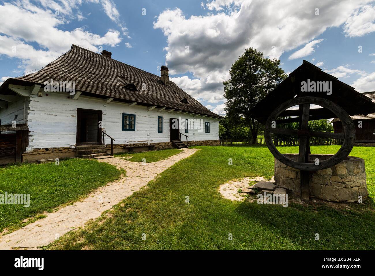 Europa, Polen, die Wojewodschaft Podkarpackie, Das Museum für ländliche Architektur von Sanok Stockfoto