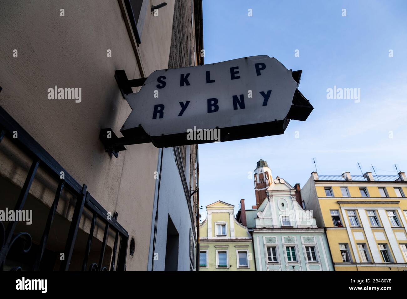 Europa, Polen, Landkreis Nysa, Provinz Opole, Paczkow/Patschkau, Rathaus und Innenstadt Stockfoto