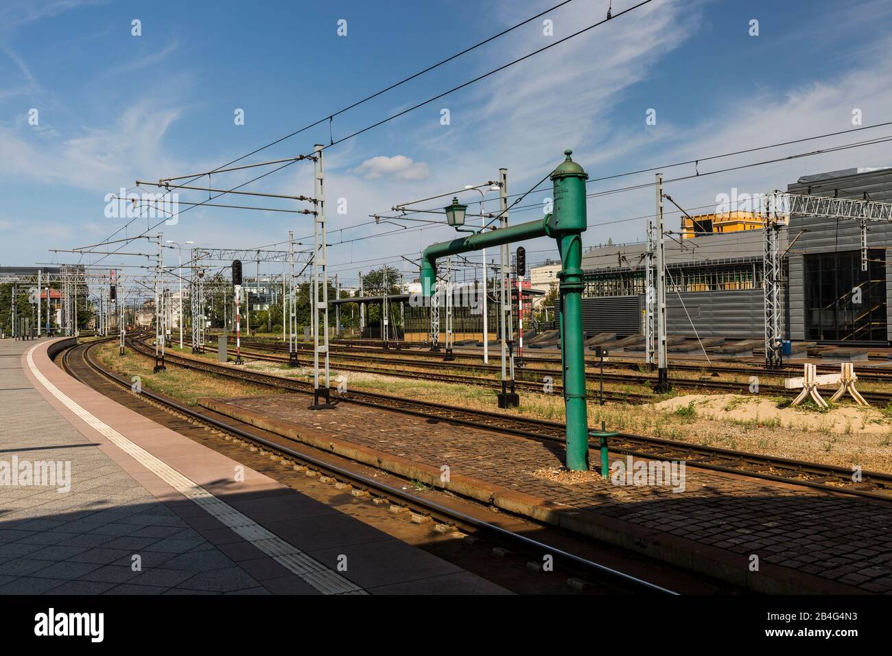 Europa, Polen, Niedermösien, Wroclaw - Hauptbahnhof/Wroclaw Glowny Stockfoto