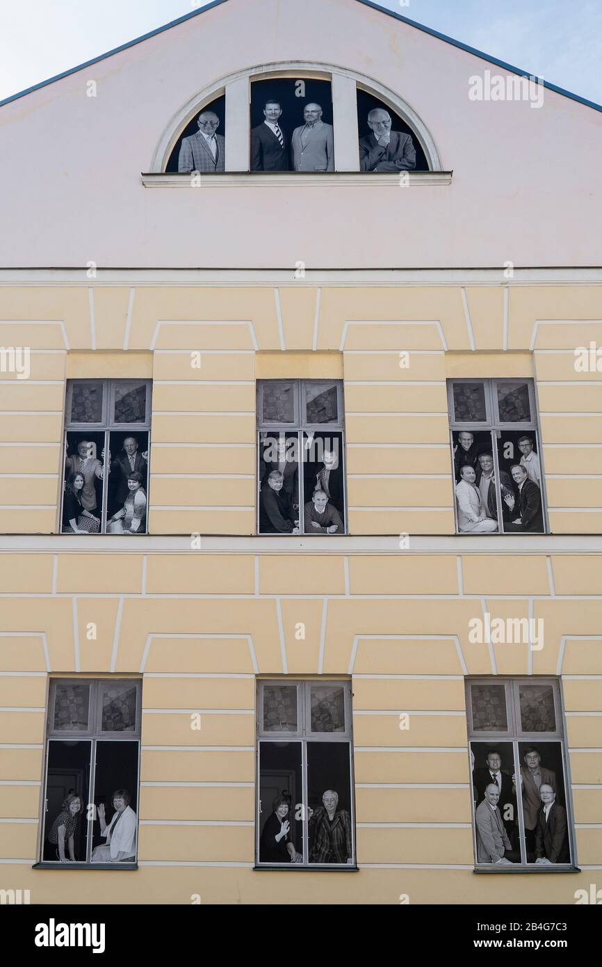 Estland, Tartu, Von Bocks Haus, Fotoausstellung, Hochschuldozenten Stockfoto