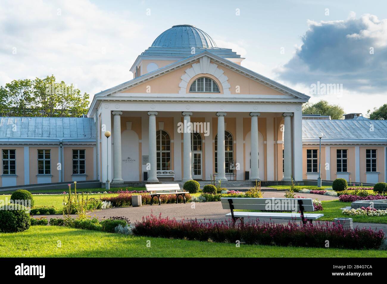 Estland, Pärnu, Sommerkapital, Kurhaus Stockfoto