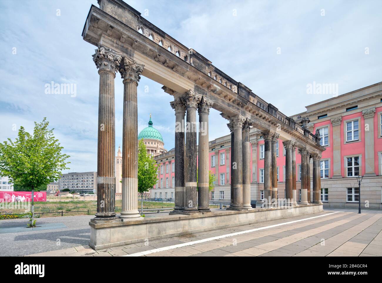 Ringer-Kolonien, Steubenplatz, Landtag, Hochschule, Nikolaikirche, Potsdam, Brandenburg, Deutschland, Europa Stockfoto