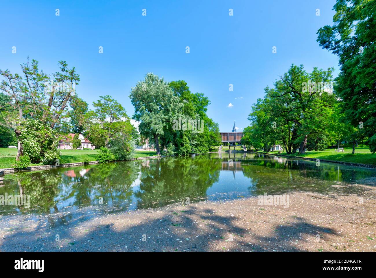 Weimarhallenpark, Galerie, Haus, Gärtnerhaus, Teich, Kongresszentrum