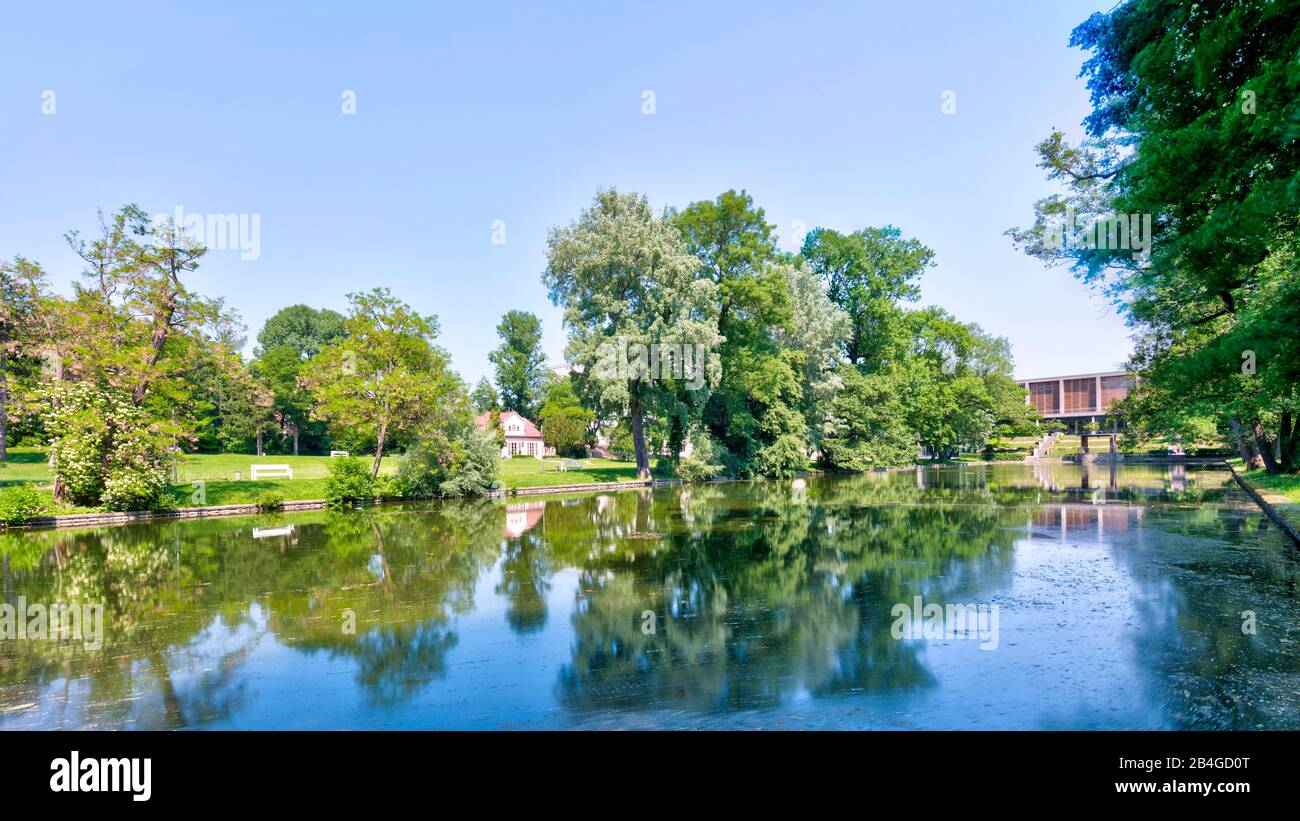 Weimarhallenpark, Galerie, Haus, Gärtnerhaus, Teich, Kongresszentrum