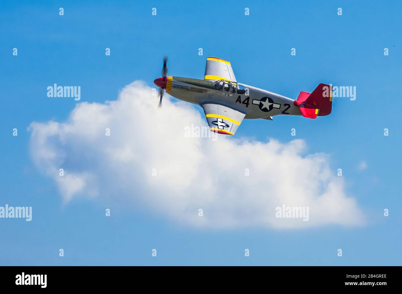 North American P-51 Mustang. Stockfoto