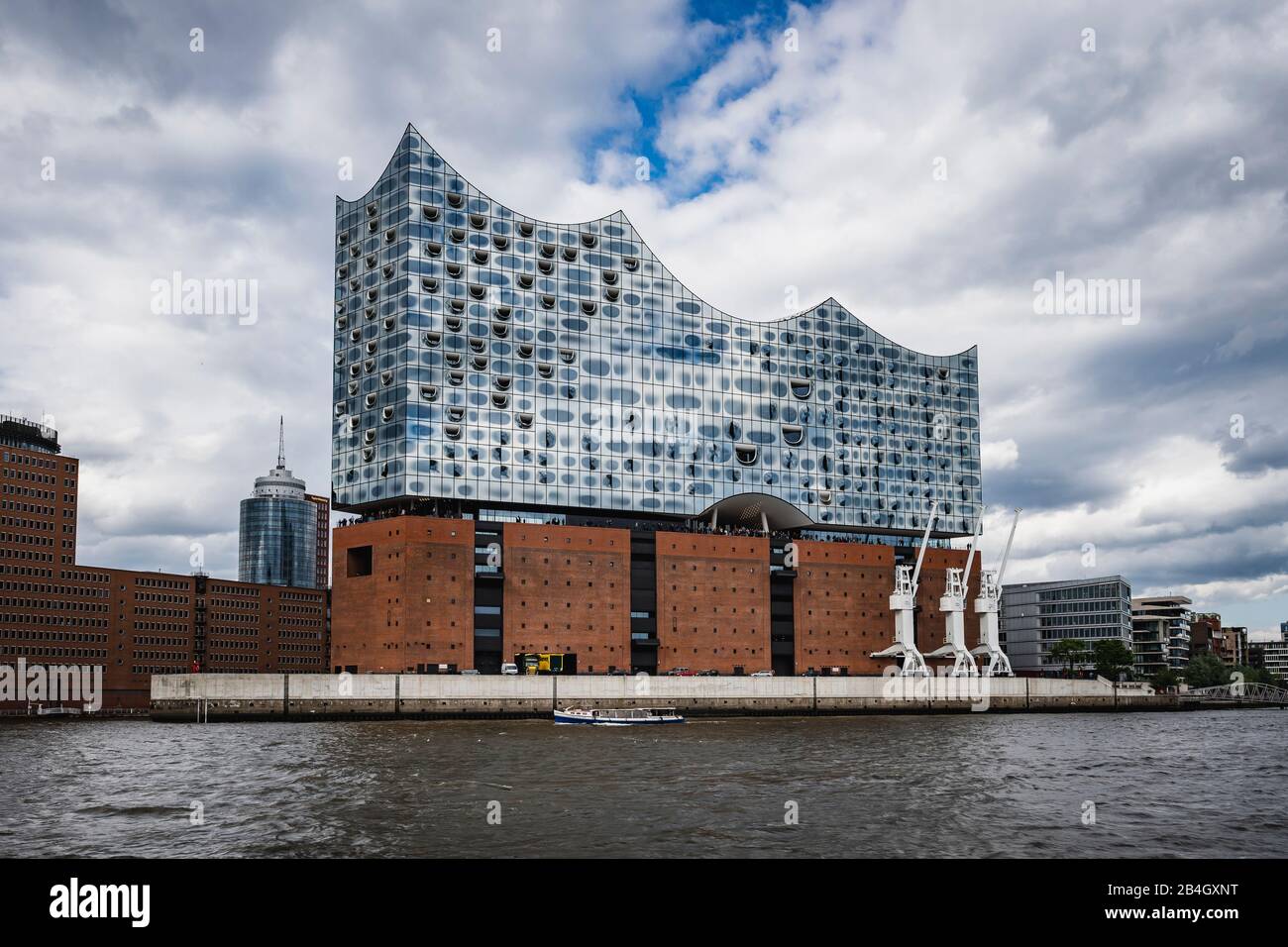 Elbphilharmonie, Elphi, Hamburg Deutschland, Architektur, Norderelbe Blick Stockfoto