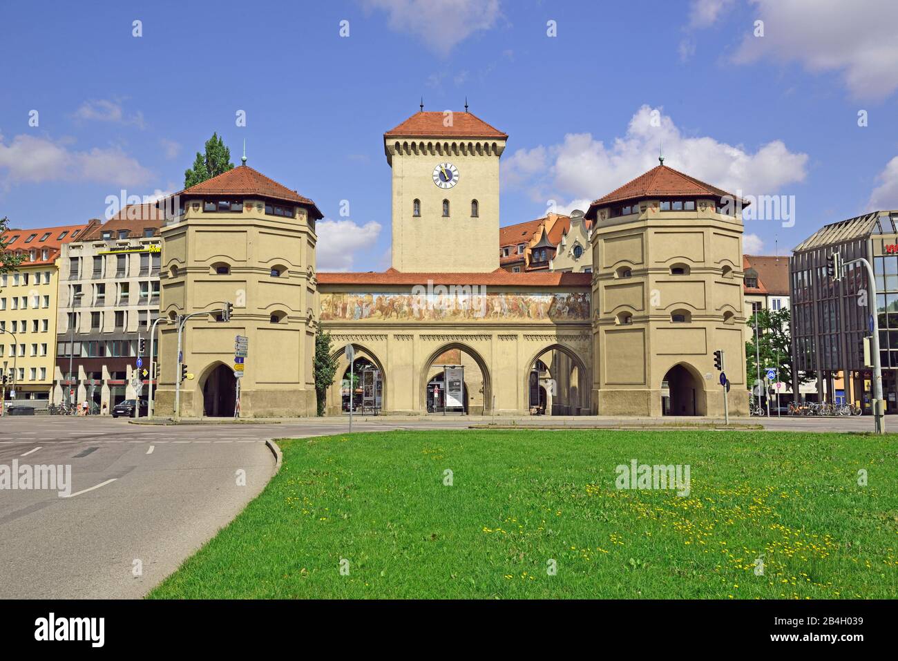 Europa, Deutschland, Bayern, München, Isartor, Teil der alten Stadtmauer, heute Valentin-Karlstadt Musäum, Stockfoto