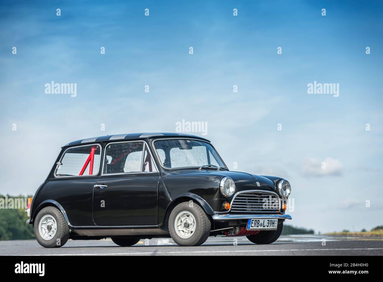 Michelstadt, Hessen, Deutschland, Innocenti-Mini-Cooper, Typ B 39, gebaut 1974,68 ps, 12275 cc, italienische Lizenzierung des Mini Cooper durch die British Motor Corporation. Stockfoto