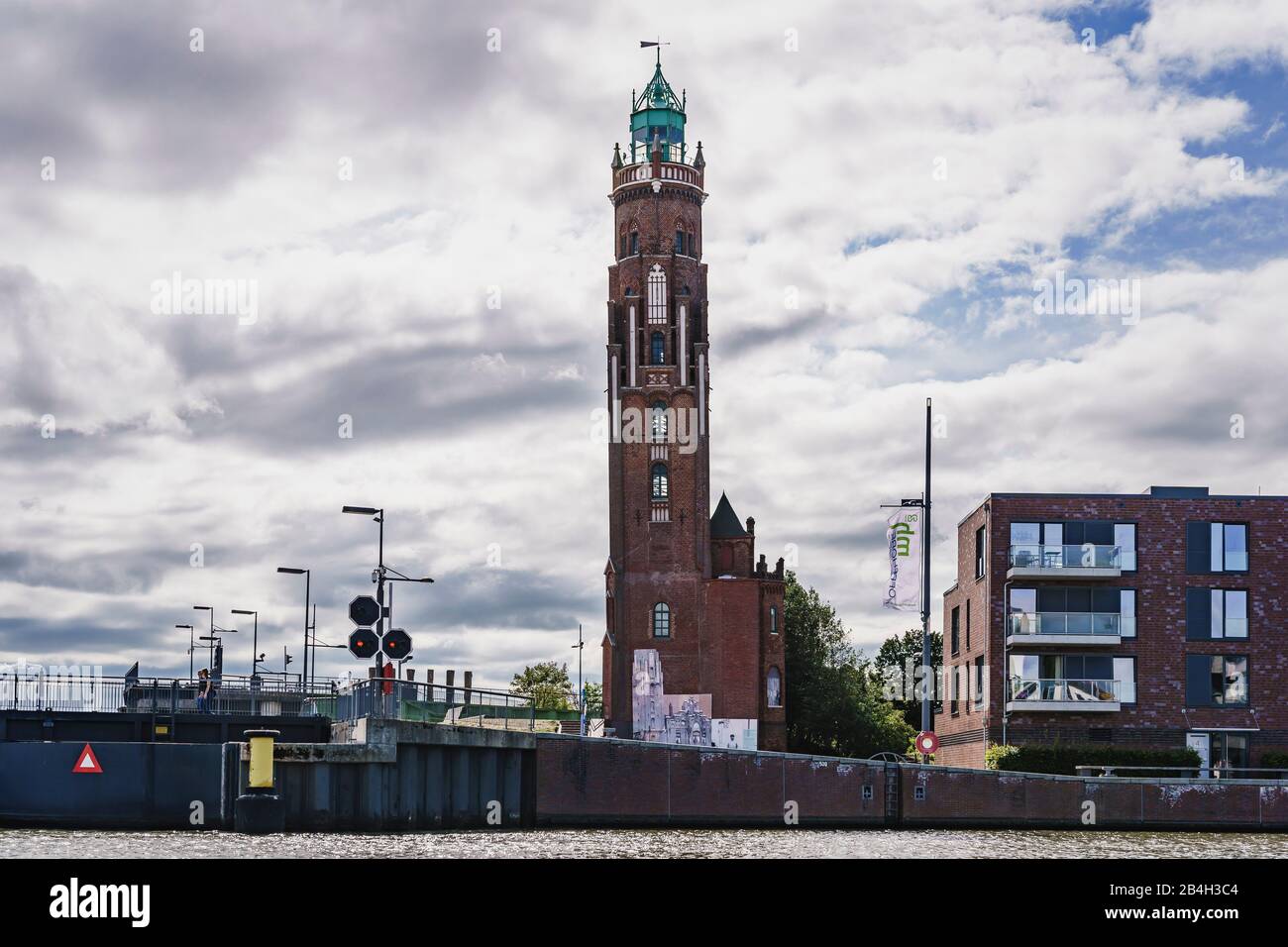 Leuchtturm, Oberfeuer, Bremerhaven, Deutschland, Europa Stockfoto