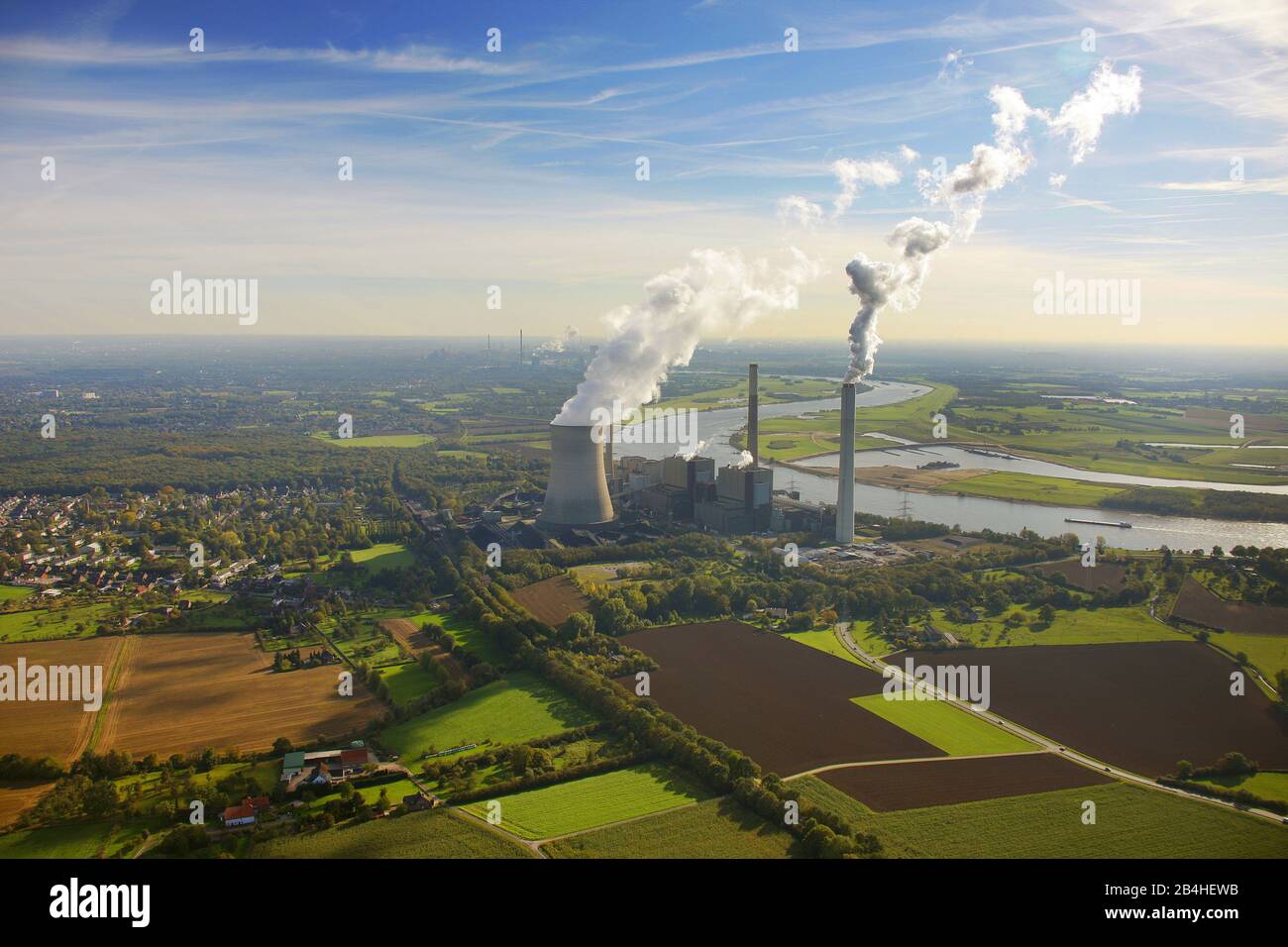 , Kohlekraftwerk Voerde am Rhein, Landkreis Moellen, 14.10.2011