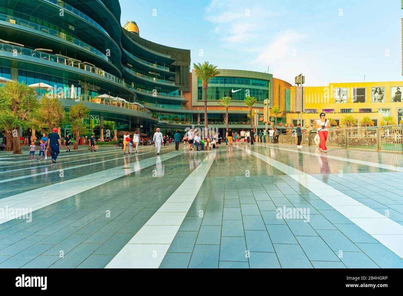 Dubai, VAE, Emaar Square, Dubai Stockfoto