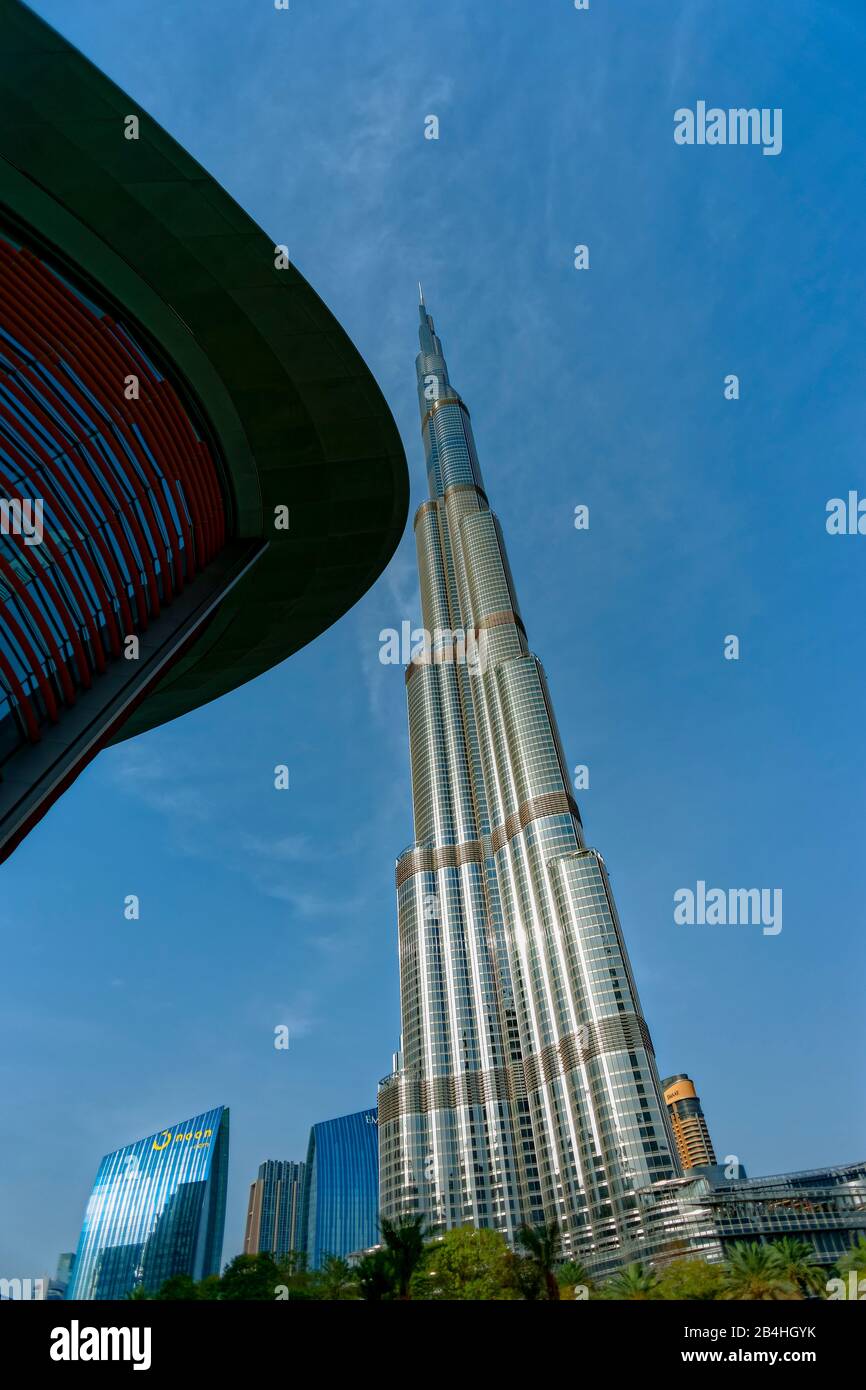 Dubai, VAE, Emaar Square, Opera, Dubai Stockfoto