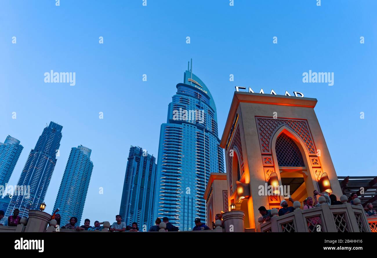 Dubai, VAE, Emaar Square, Dubai Stockfoto