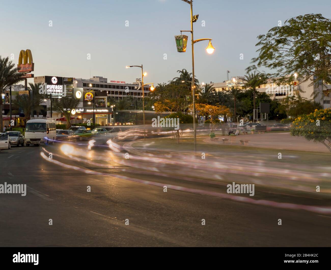 Jordan, Al-Hussein Bin Ali Square, Aqaba Stockfoto