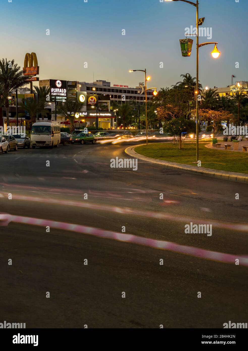 Jordan, Al-Hussein Bin Ali Square, Aqaba Stockfoto