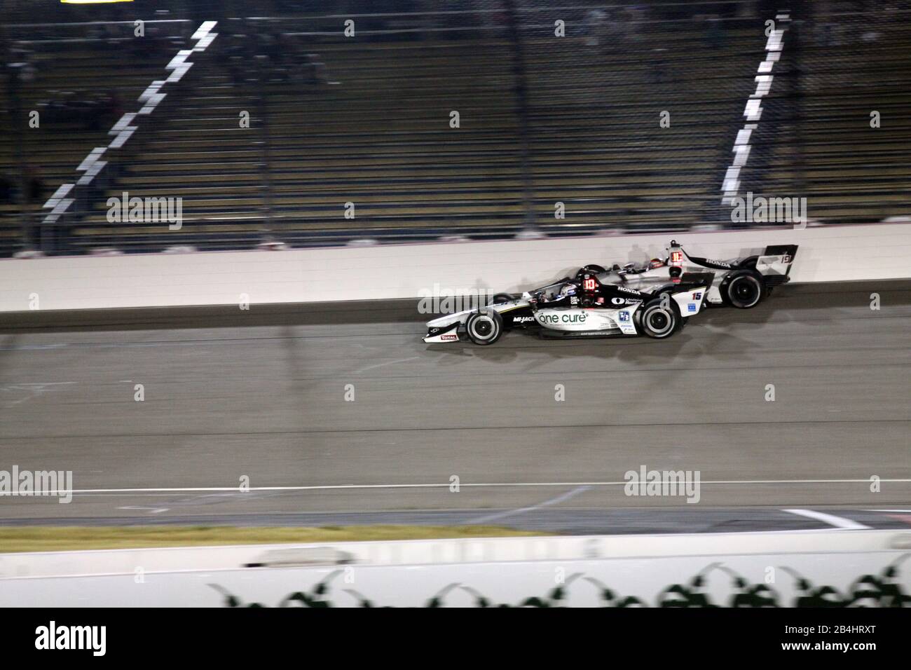 Newton Iowa, 20. Juli 2019: Graham Rahal auf Rennstrecke während des Iowa 300 Indycar Race. Stockfoto