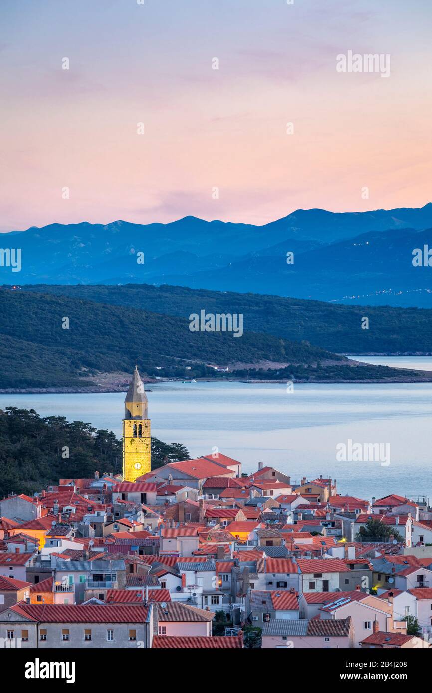 Vrbnik, Insel Krk, Ostküste, Kvarner Bucht, Primorje-Gorski Kotar, Kroatien Stockfoto