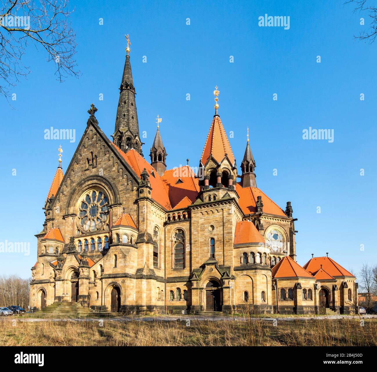 Deutschland, Sachsen, Dresden, Simultankirchengemeinde St. Martin besser bekannt als Garnisonkirche St. Martin Stockfoto