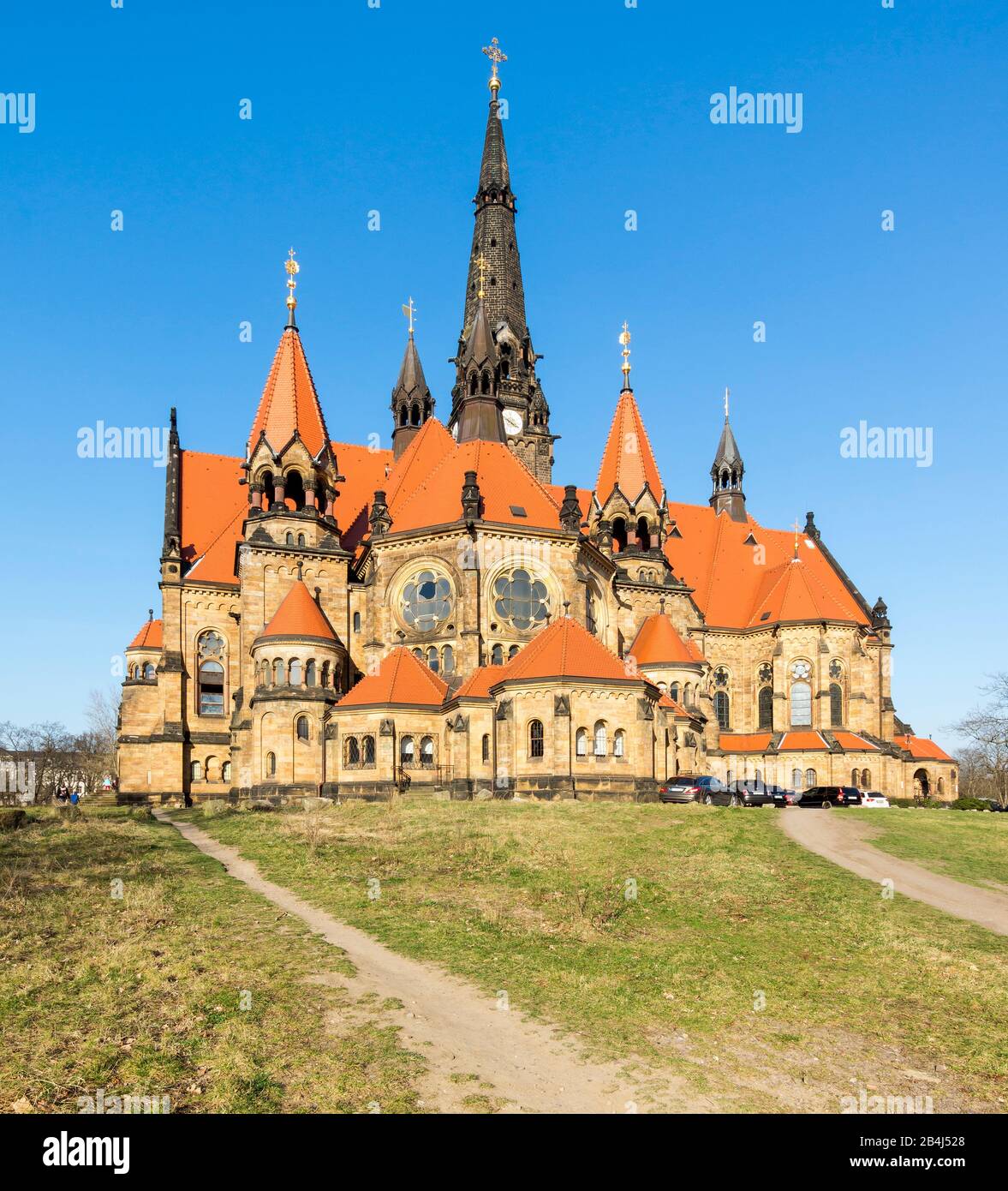 Deutschland, Sachsen, Dresden, Simultankirchengemeinde St. Martin besser bekannt als Garnisonkirche St. Martin Stockfoto