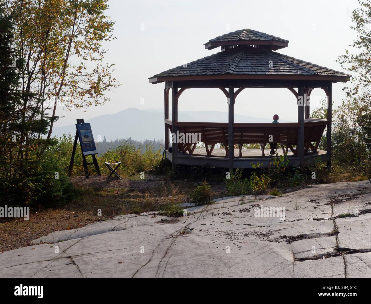 Algoma Region, Fall, Kanada, Große Seen, Landschaftsmaler AY jackson, Neys Provincial Park, Pic Island Overlook Trail, Provinz Ontario Stockfoto