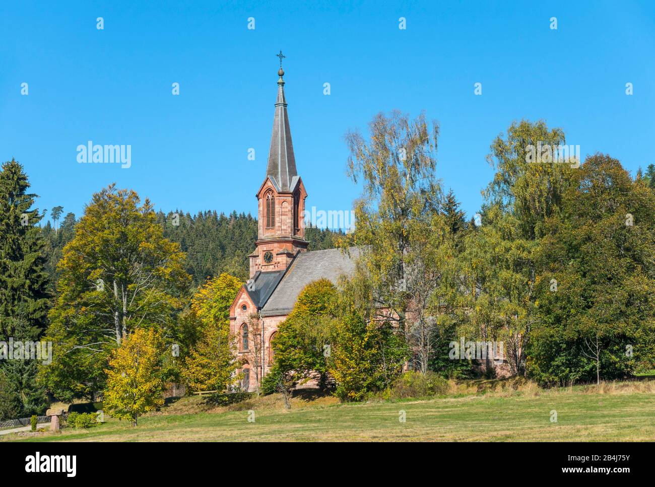 Deutschland, Baden-Württemberg, Forbach - Herrenwies, Pfarrkirche St. Antonio Stockfoto