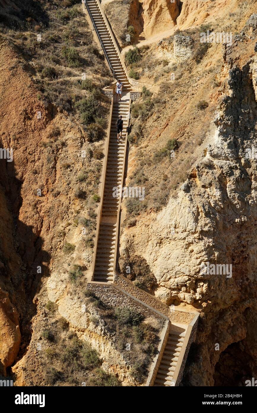 Europa, Portugal, Region Algarve, Lagos, Küste der Algarve, Ponta da Piedade, nur wenige Schritte vom Strand entfernt Stockfoto