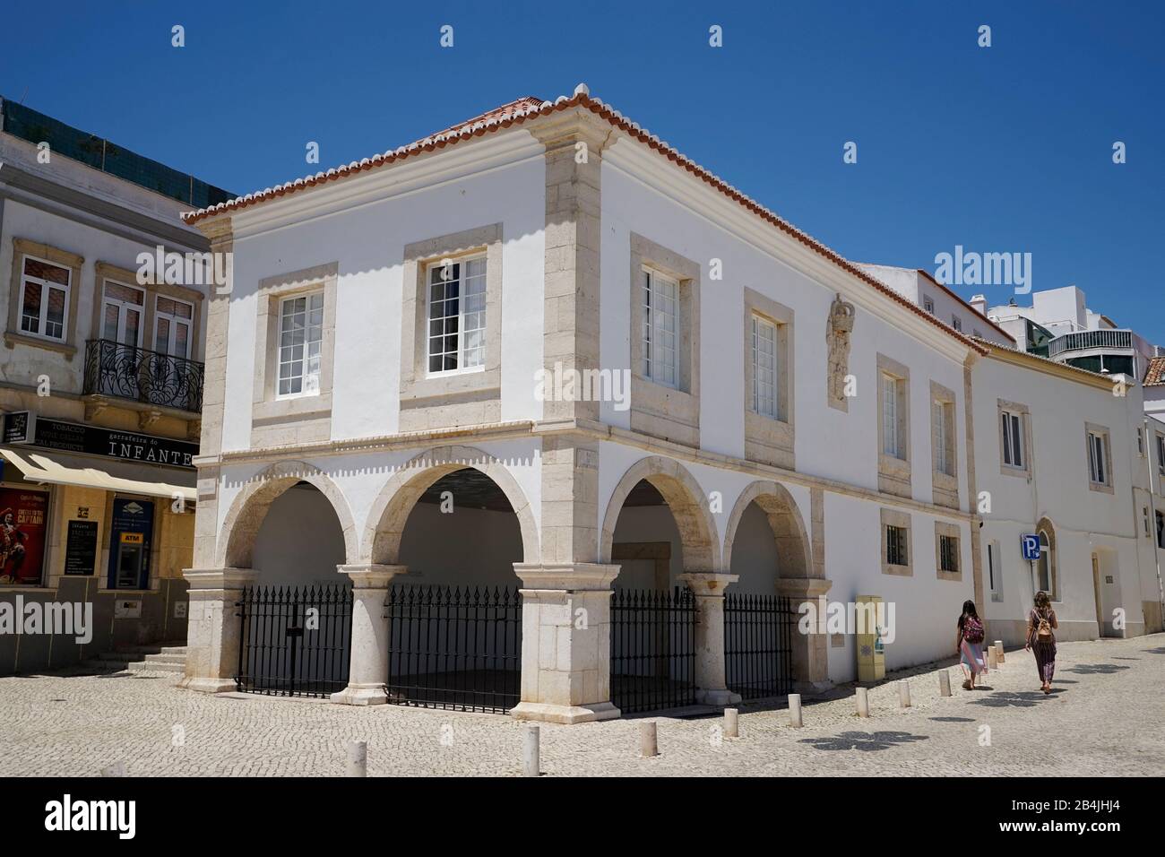 Europa, Portugal, Algarve, Lagos, Platz der Republik, Praca da Repubilica, auch Praca Infante Dom Henrique, Historischer Slave-Markt Stockfoto