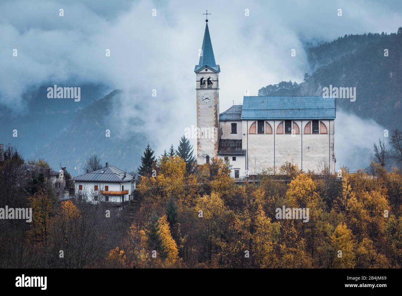 Kirche San Martino, Valle di Cadore, Belluno, Venetien, Italien Stockfoto