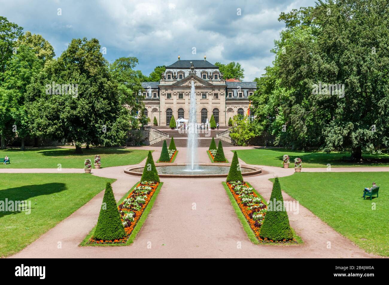 Orangerie in Fulda, im Schlosspark gelegen, Baroque Atmosphäre für Tagungen und Ballabende, Stockfoto