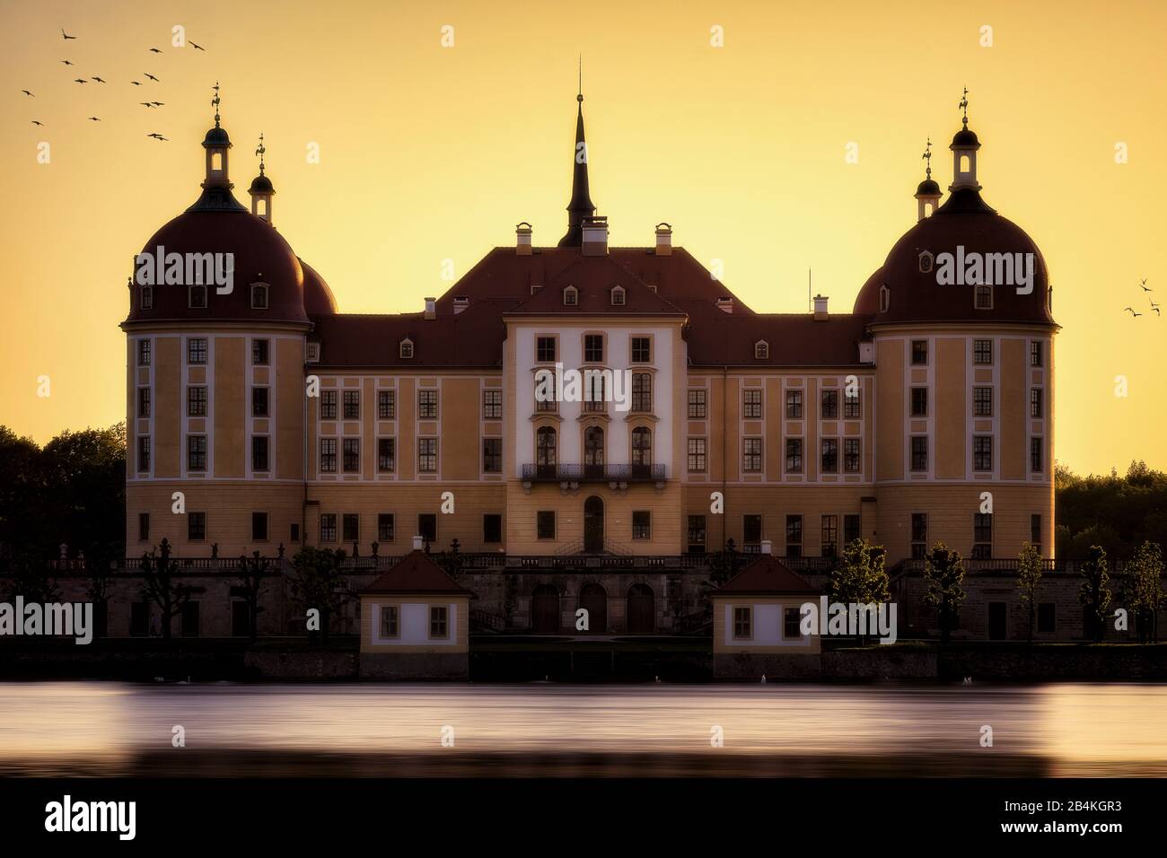 Deutschland, Schloss Moritzburg, Sachsen, Meissen, Europa Stockfoto