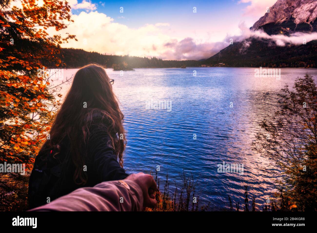 Deutschland, bayern, garmisch Patenkirchen, Eibsee, Europa Stockfoto