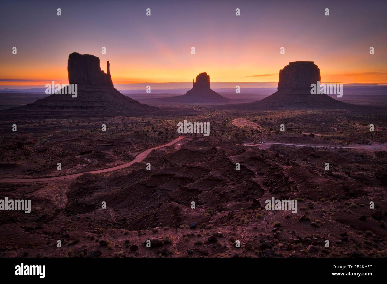 USA, Vereinigte Staaten von Amerika, Monument Valley, Navajo Reserve, Utah, Colorado Plateau, Mexican hat, Four Corner Region, Olijato, Arizona Stockfoto