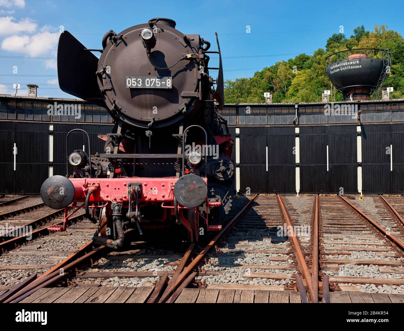 Eisenbahnmuseum Dortmund-Dahlhausen, Dahlhausen, Dortmund, Nordrhein-Westfalen, Deutschland, Stockfoto