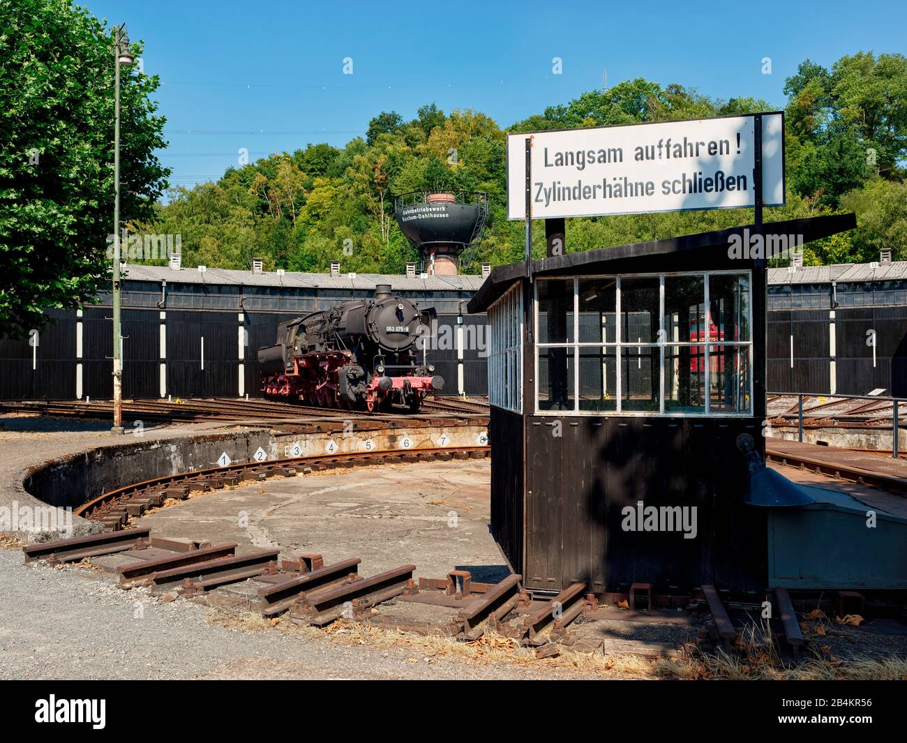Eisenbahnmuseum Dortmund-Dahlhausen, Dahlhausen, Dortmund, Nordrhein-Westfalen, Deutschland, Stockfoto
