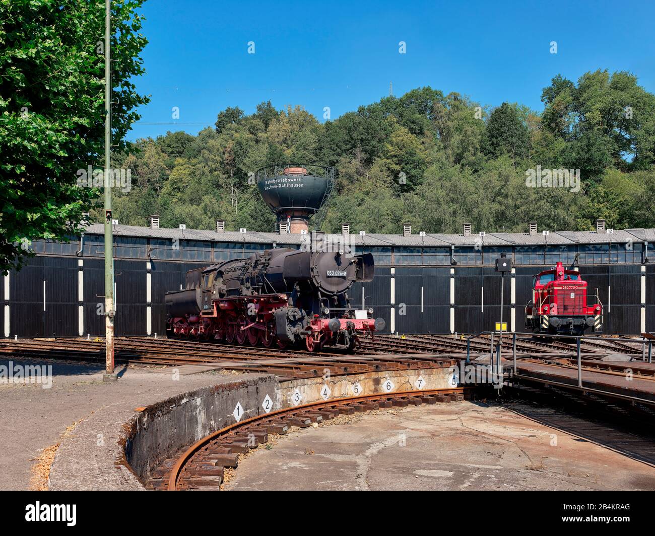 Eisenbahnmuseum Dortmund-Dahlhausen, Dahlhausen, Dortmund, Nordrhein-Westfalen, Deutschland, Stockfoto