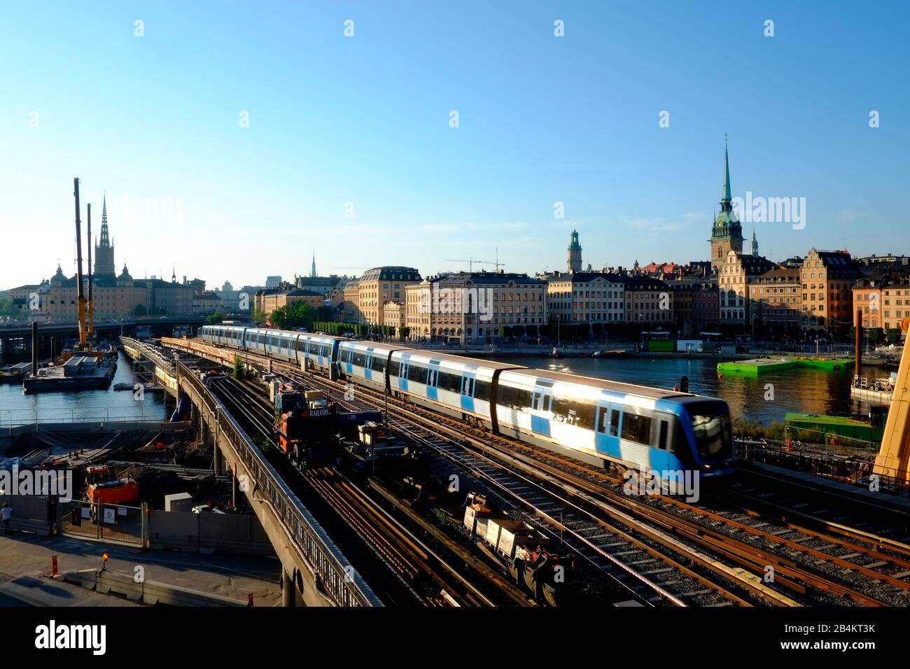 Stockholm, Schweden, historische Gebäude in Gamla Stan, Altstadt, UNESCO-Weltkulturerbe Stockfoto