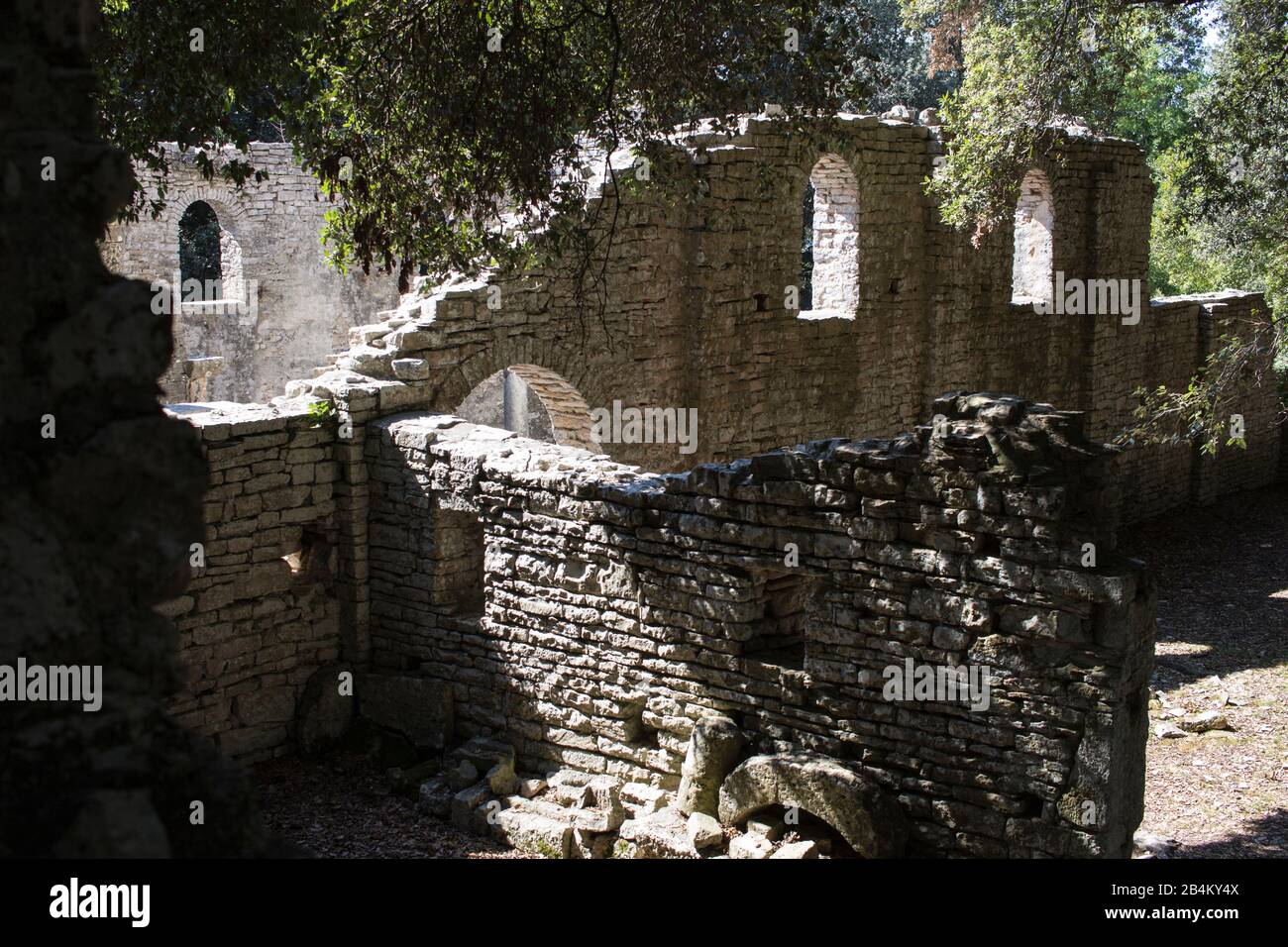 Ruinen auf der kroatischen Insel Brijuni Stockfoto