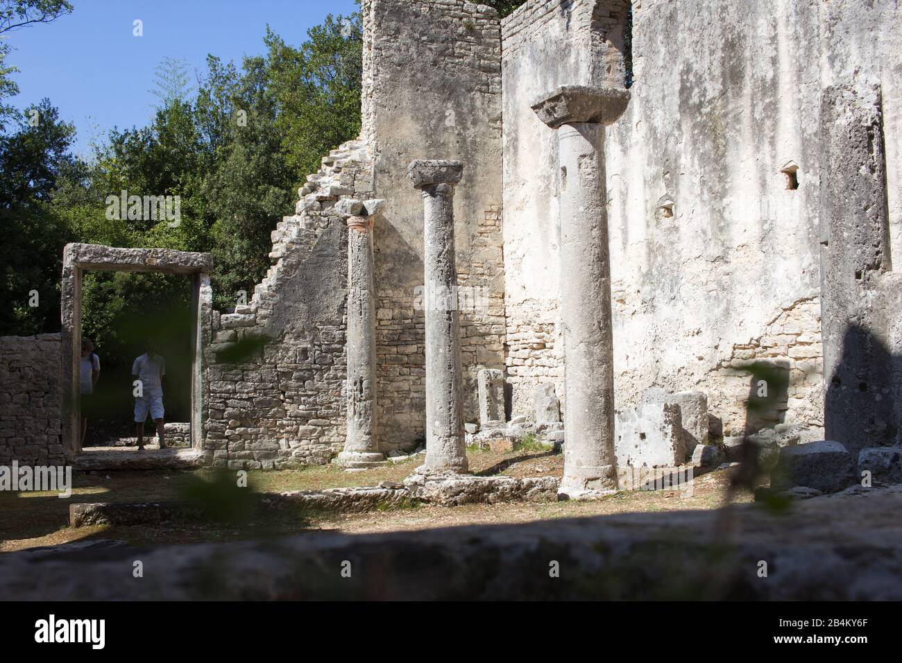 Ruinen auf der kroatischen Insel Brijuni Stockfoto