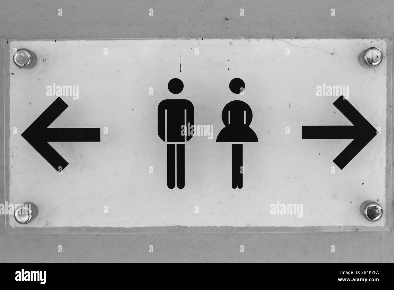 Toiletten-Zeichen Stockfoto