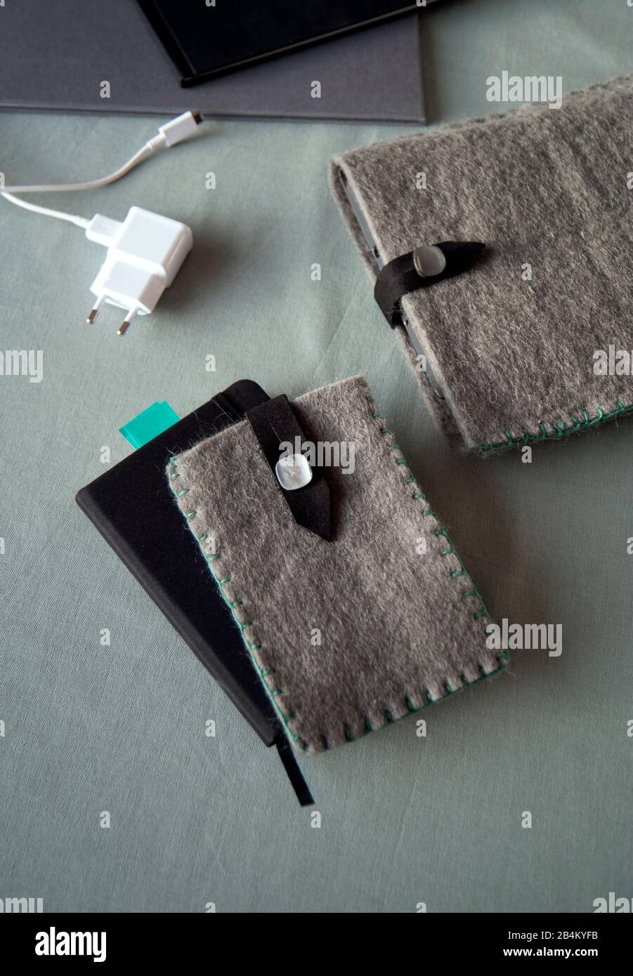 Tasche für Heimwerker-Handy Stockfoto