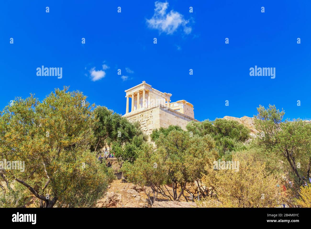 Die Propylaea, Das monumentale Tor zur Akropolis, Athen, Griechenland, Europa, Stockfoto