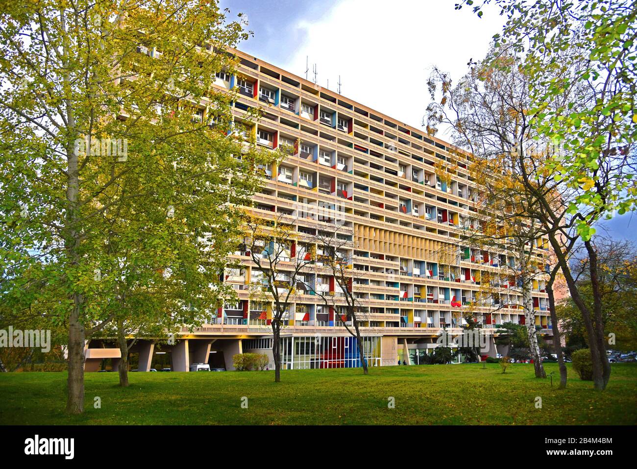 Europa, Deutschland, Berlin, Corbusierhaus, Flatowallee, Westend Charlottenburg-Wilmersdorf, Tag Stockfoto