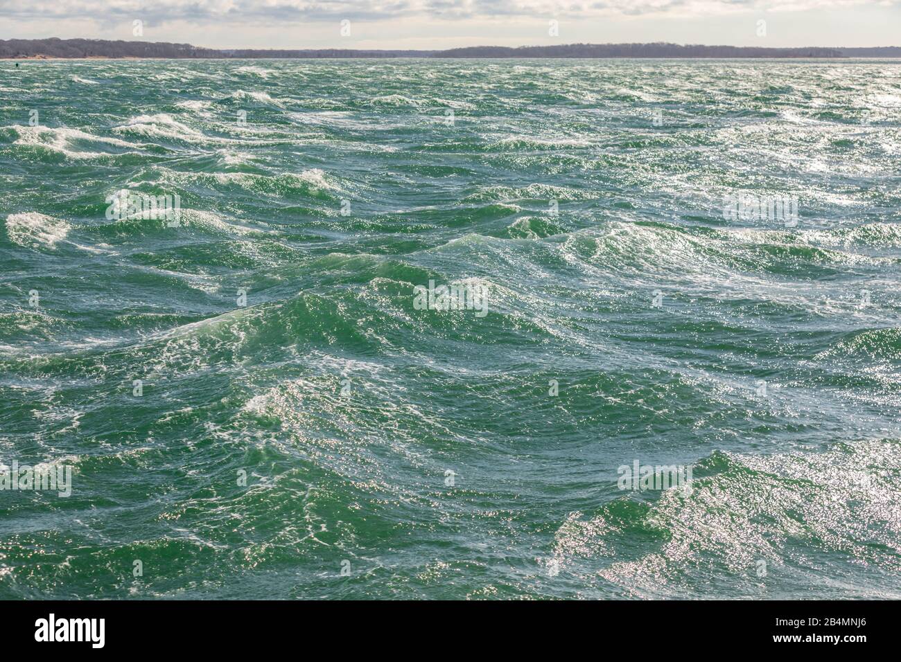 Surfen Sie am Long Beach, Sag Harbor, NY Stockfoto