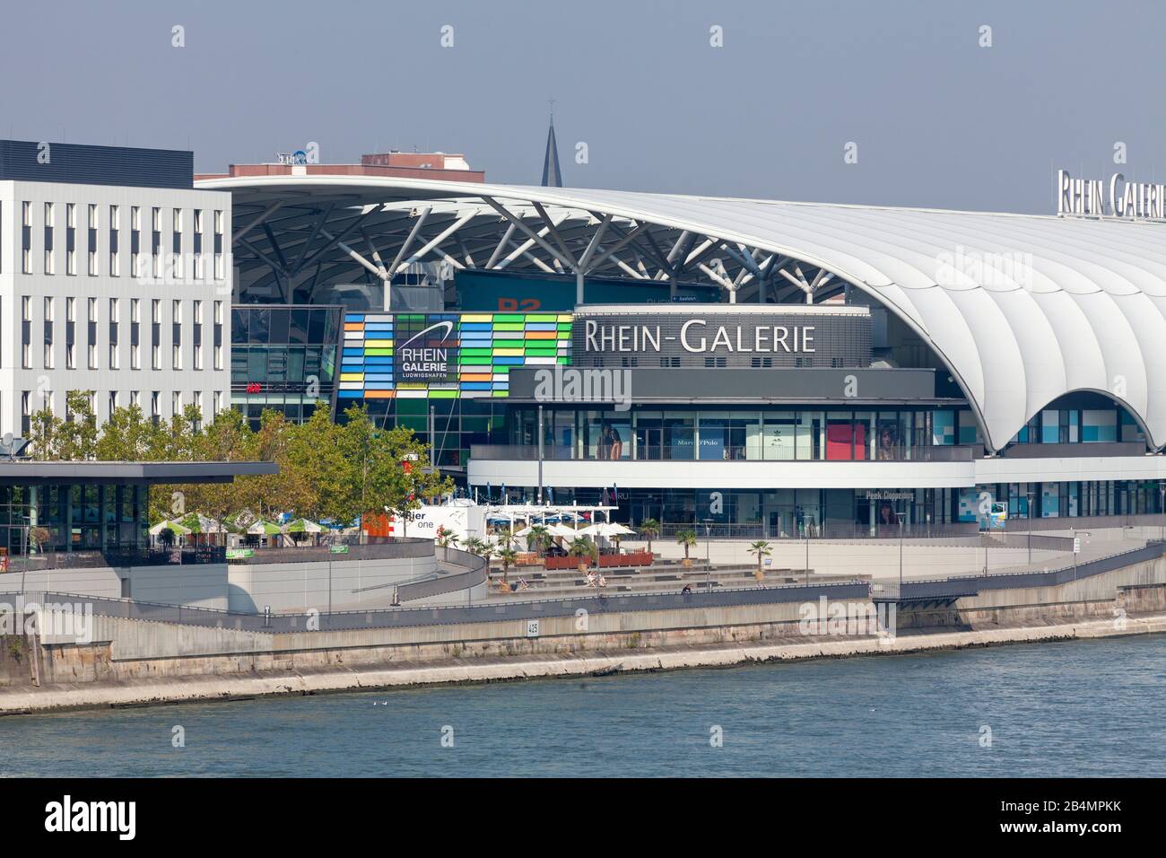 Rhein-Galerie, Einkaufszentrum, Ludwigshafen am Rhein, Rheinland-Pfalz, Deutschland, Europa Stockfoto