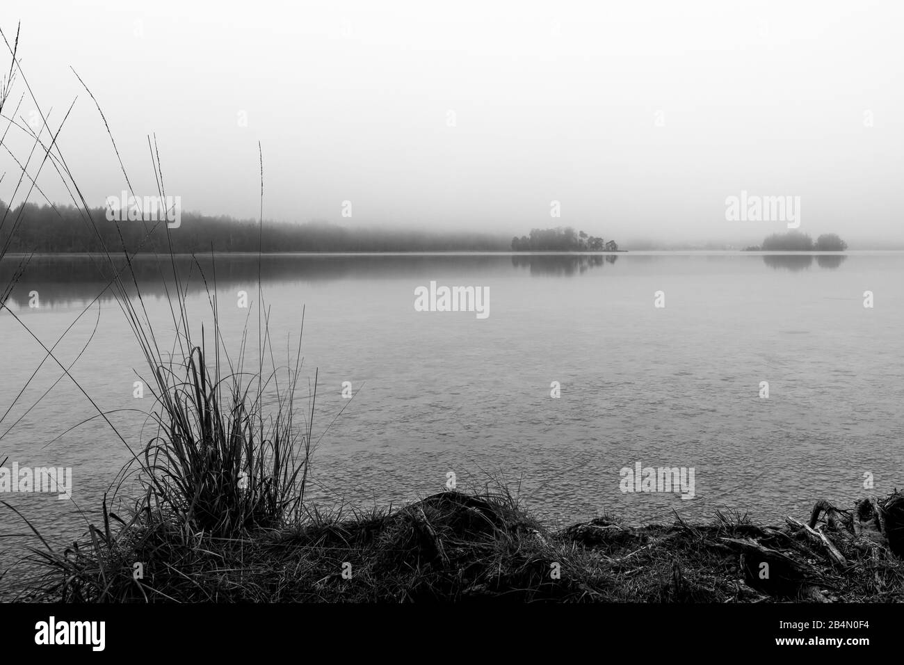 Herbst am Fohnsee Stockfoto