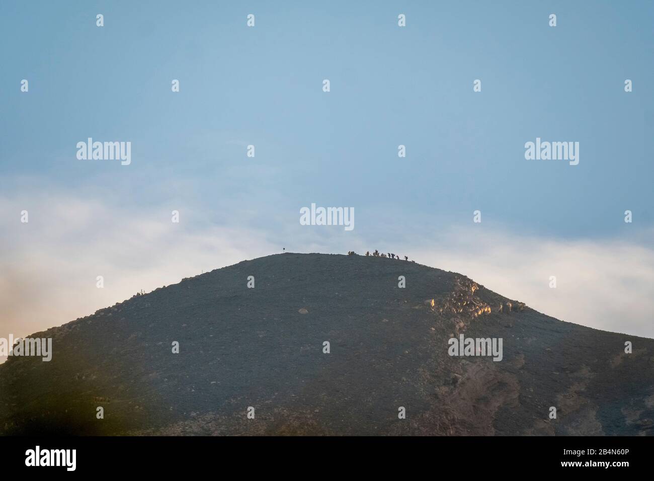 Aufstieg zum Gipfel Stromboli, Lipari, Äolischen Inseln, Äolischen Inseln, Tyrrhenischem Meer, Süditalien, Europa, Sizilien, Italien Stockfoto