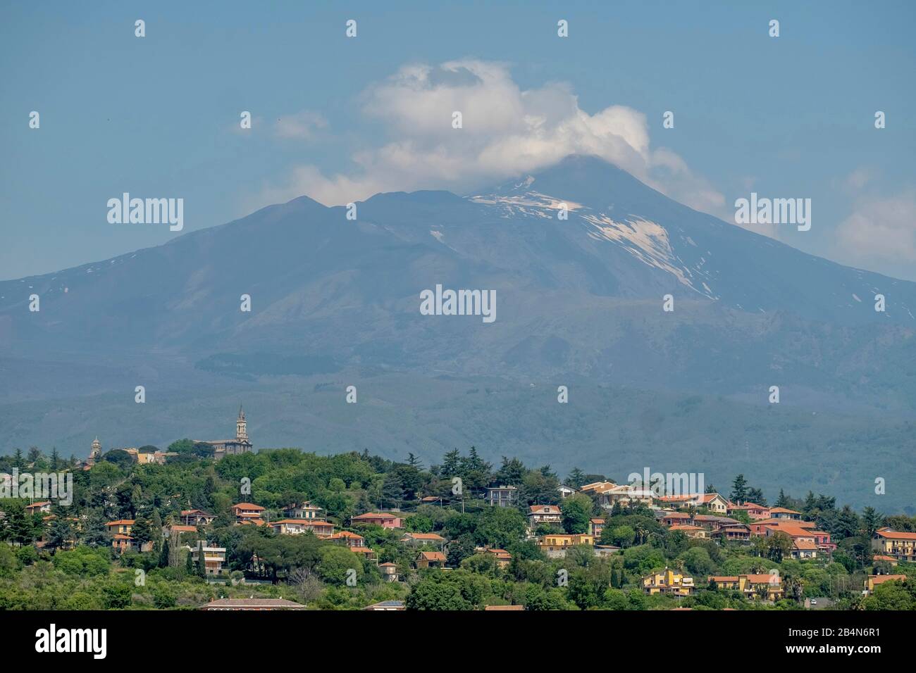 Der Vulkan Ätna (Ätna), San Giovanni la punta, Süditalien, Europa, Sizilien, Italien Stockfoto