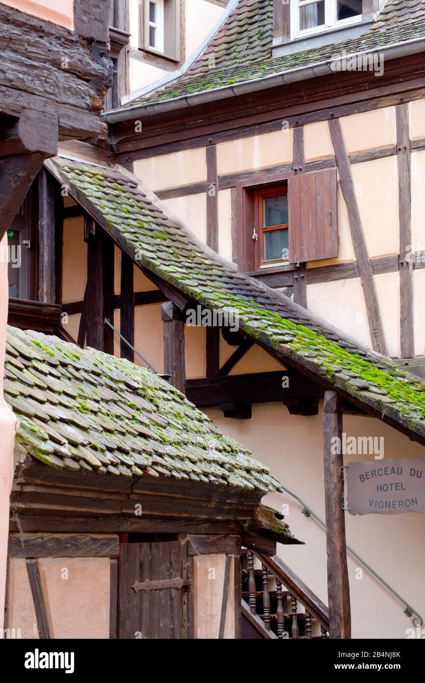 Turckheim ist eine französische Gemeinde im Elsaß. Das Departement Haut-Rhin in der Region Grand EST. Stockfoto