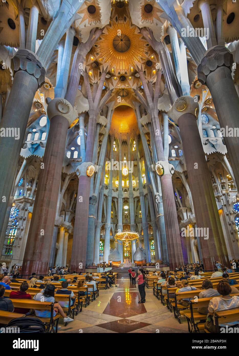 Spanien, Katalonien, Barcelona, Gaudis Sagrada Familia Stockfoto
